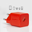 SBS SBS TETRGAN1C20R 20W GaN Wall Charger with Power Delivery - Red