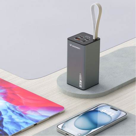 Wozinsky power bank 30000mAh K65+ 65W, black