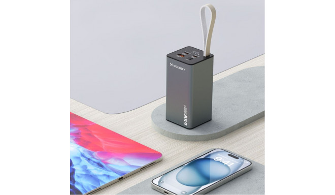 Wozinsky Powerbank Wozinsky K65+ 65W 30000mAh 2x USB-C, 1x USB-A 65W - black