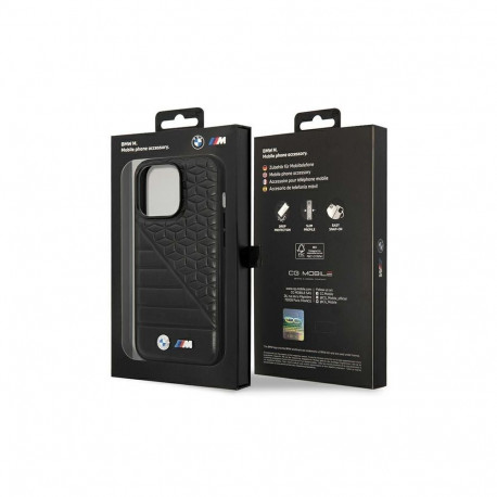 BMW BMW Bi Pattern Case for iPhone 14 Pro 6.1" - Black