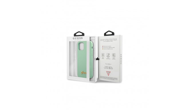 Guess Guess Metal Logo Script Case for iPhone 12 Pro Max 6.7" - Green