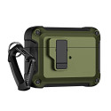 Hurtel Airpods 4 Pro Armor Case with Carabiner - Green
