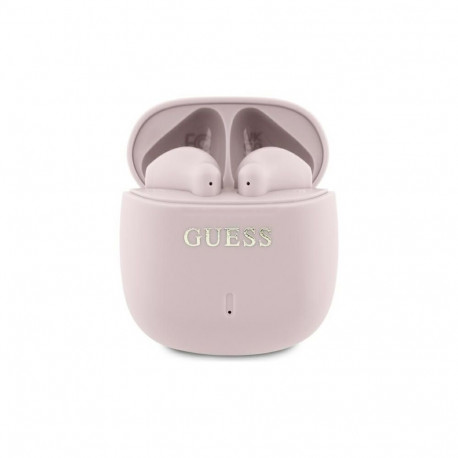 Guess Guess Bluetooth headphones GUTWSJ14ESGP TWS + docking station pink/pink Printed Classic Logo