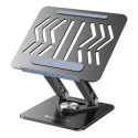 Wozinsky Laptop stand Wozinsky WRS-CPY84SB 360 aluminum + Free! smartphone stand - black