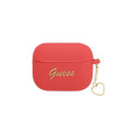 Guess Guess GUAPLSCHSR AirPods Pro cover red/red Silicone Charm Heart Collection