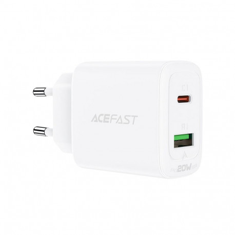 Acefast Acefast wall charger USB Type C / USB 20W, PPS, PD, QC 3.0, AFC, FCP white (A25 white)