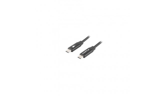 Lanberg USB-C 2.0 Cable, Quick Charge 4.0 | CA-CMCM-40CU-0018-BK | USB Type-C to USB Type-C | 1.8 m