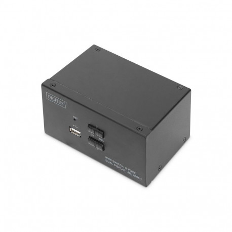 Digitus KVM Switch, 2 Port, Dual Display, 4K, HDMI | DS-12860