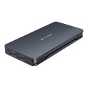 HYPER | Drive Universal Silicon Motion USB-C 10-in1 Dual HDMI Docking Station | Ethernet LAN