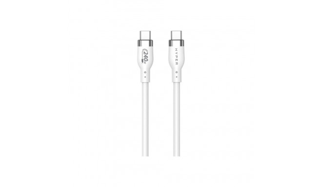 HYPER | 2M Silicone 240W USB-C Charging Cable | USB-C to USB-C