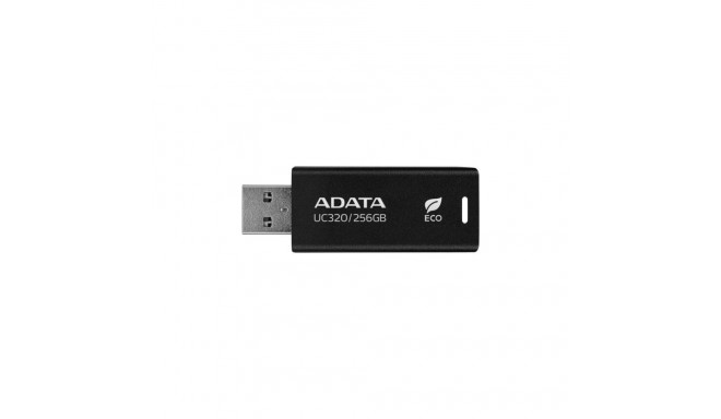 ADATA MEMORY DRIVE FLASH USB3.2 256G/BLACK UC320-256G-RBK/BK