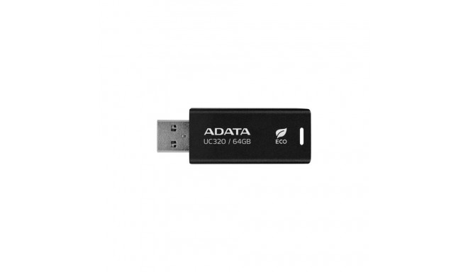 ADATA MEMORY DRIVE FLASH USB3.2 64GB/BLACK UC320-64G-RBK/BK