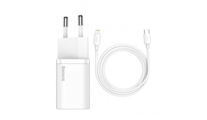 Baseus Baseus Super Si 1C fast charger USB Type C 20W Power Delivery + USB Type C - Lightning cable