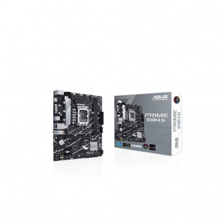 Asus Mainboard||Intel B760 Express|LGA1700|Micro-ATX|Memory DDR4|Memory slots 2|2xPCI-Express 4.0 1x