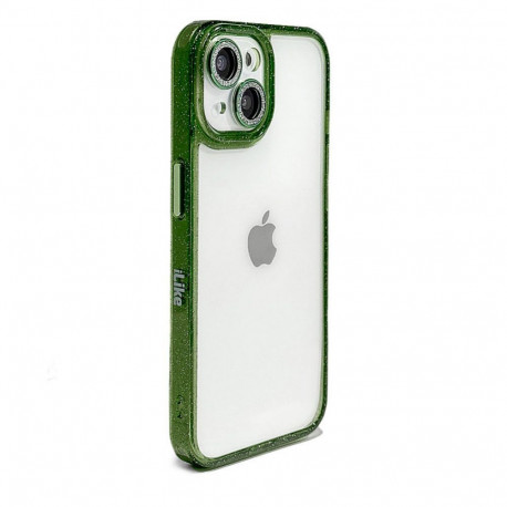 iLike Apple iPhone 14 STARS LENS ACRYLIC COVER Green