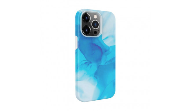 Evelatus Apple iPhone 14 Pro Max Silicone case Customized Print Blue