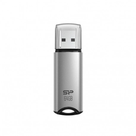 Silicon power USB Flash Drive Marvel Series M02 64 GB, Type-A USB 3.2 Gen 1, Silver