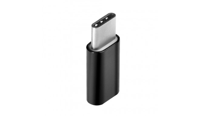 Adapter Micro USB (female) to Type C (male) black