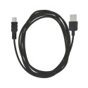 Cable USB-A - Mini USB 1m, black 