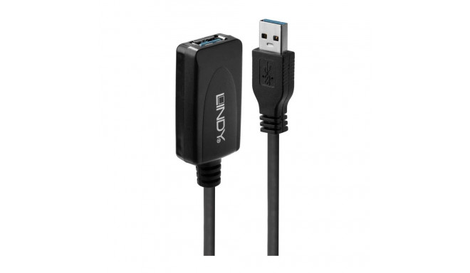 aktiivne pikenduskaabel USB 3.2 Gen 1 USB-A pistik > USB-A pesa 5Meter, must