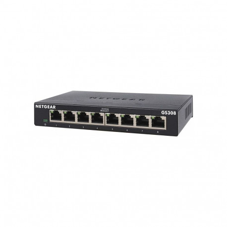 Netgear GS308-300PES, Switch (Black)