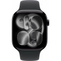 Apple Watch 11 GPS + Cellular 46mm Sport Band M/L, jet black/black (MFC44ET/A)