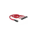 Adapterkabel mini SAS 36 Pin (SFF 8087) > 4x SATA (rot, 50cm)