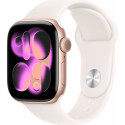 Apple Watch 11 GPS + Cellular 42mm Sport Band S/M, rose gold/light blush (MF8E4ET/A)