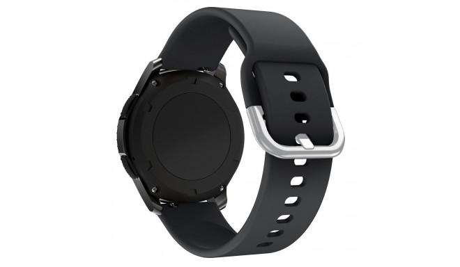 Silicone Strap TYS band for Samsung Galaxy Watch 45 / 46 / 47 mm - black