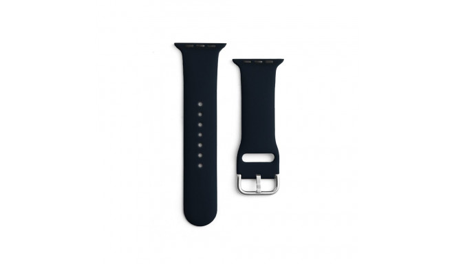Silicone Strap APS for Apple Watch 42/44/45mm Strap Watch Bracelet - Black