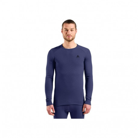 Odlo BL TOP crew neck l/s MERINO 260 pikkade varrukatega termopesu, suurus M, sinine
