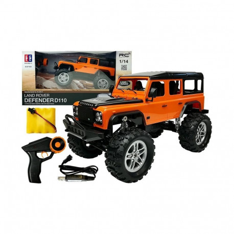 Auto Zdalnie Sterowane Land Rover Defender R/C Pomarańczowe 1:14