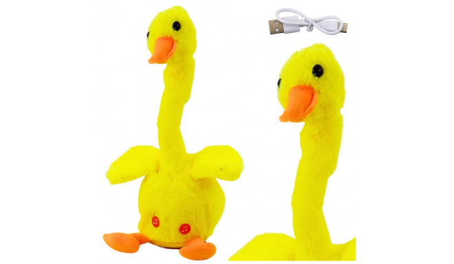 Kaczka Interaktywna Tańczy Śpiewa Powtarza Słowa Muzyka Światła Żółta