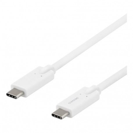 Deltaco USBC-1504 USB cable USB 3.2 Gen 1 (3.1 Gen 1) 2 m White