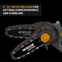 Batavia B.V. | 18V Nexxsaw Cordless Brushless One-Hand Chainsaw V3 Ultra, Without Battery and Charge