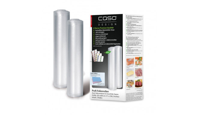 Caso | Foil rolls | 01223 | 2 units | Dimensions (W x L) 28 x 600 cm | Ribbed