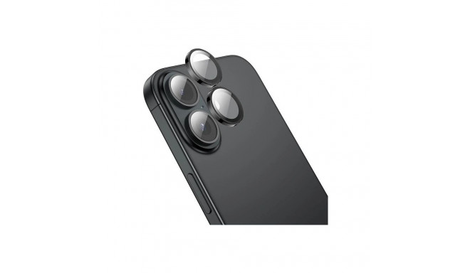 Kaamera kaitseklaas Hoco iPhone 16/16 Plus, ringid, must