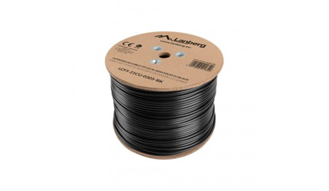 LANBERG LCF5-21CU-0305-BK Lanberg FTP stranded cable CU OUTDOOR, cat. 5e, 305m, Black