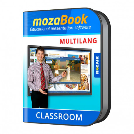 mozaBook MULTILANG - 40 languages / one device/ 1 Yearinteractive educational presentation software 