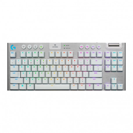 LOGITECH G915 X LIGHTSPEED TKL Wireless Gaming Keyboard - WHITE - US INT'L - 2.4GHZ/BT - EMEA28i-935