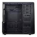 Chassis INTER-TECH B-42 Black Midi Tower, ATX, 2xUSB2.0, Blue LED strip, PSU optional