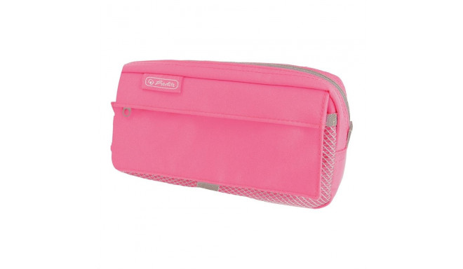 Herlitz pinal, 2 luku ja 2 taskuga, neoonroosa