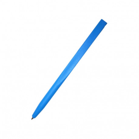 Ballpoint pen detectable with a metal detector One piece without clip blue ink