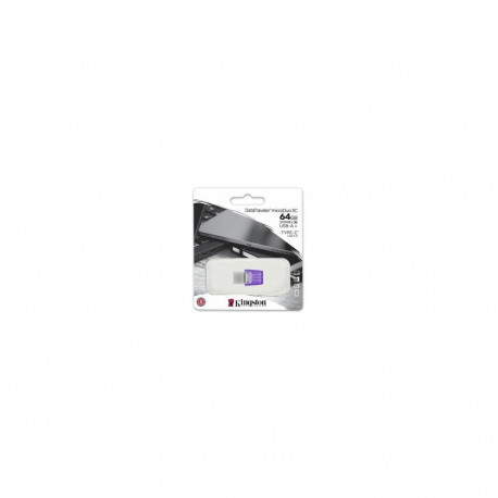 Kingston 64GB microDuo 3C  USB Type-A + USB Type-C Flash Memory
