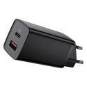 Baseus MOBILE CHARGER WALL 65W/BLACK CCGAN2L-B01