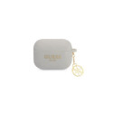 Guess Charms Silicone Case for Airpods Pro Grey