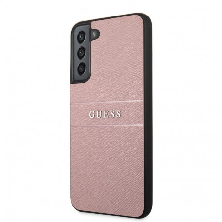 Guess Samsung Samsung S22 Plus PU Leather Saffiano Case Pink