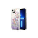 Guess Guess GUHCP14MLFLSU iPhone 14 Plus 6.7 "violet / purple hardcase Flower Liquid Glitter