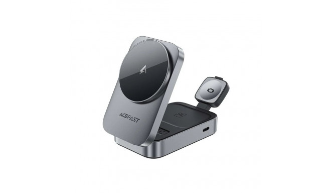 Acefast E22 Desktop 3-in-1 Wireless Chargingholder Metal Grey