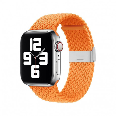 iLike Apple Watch 38/40/41mm Braided Fabric Strap Orange